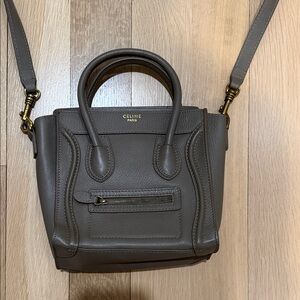 Celine nano luggage style bag